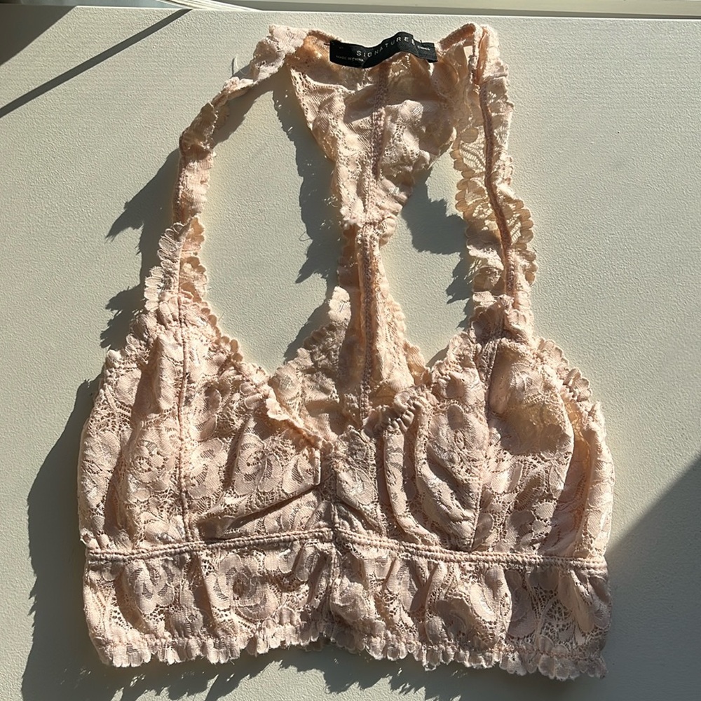 Racerback lace bralette